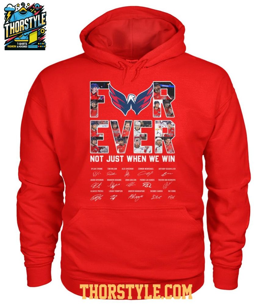 Washington Nationals Forever Fan Not Just When We Win 2025 T-Shirt - Image 3