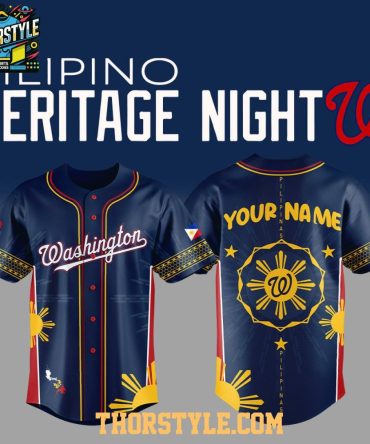 Washington Nationals Pinoy Filipino Heritage 2025 Culture Baseball Jersey