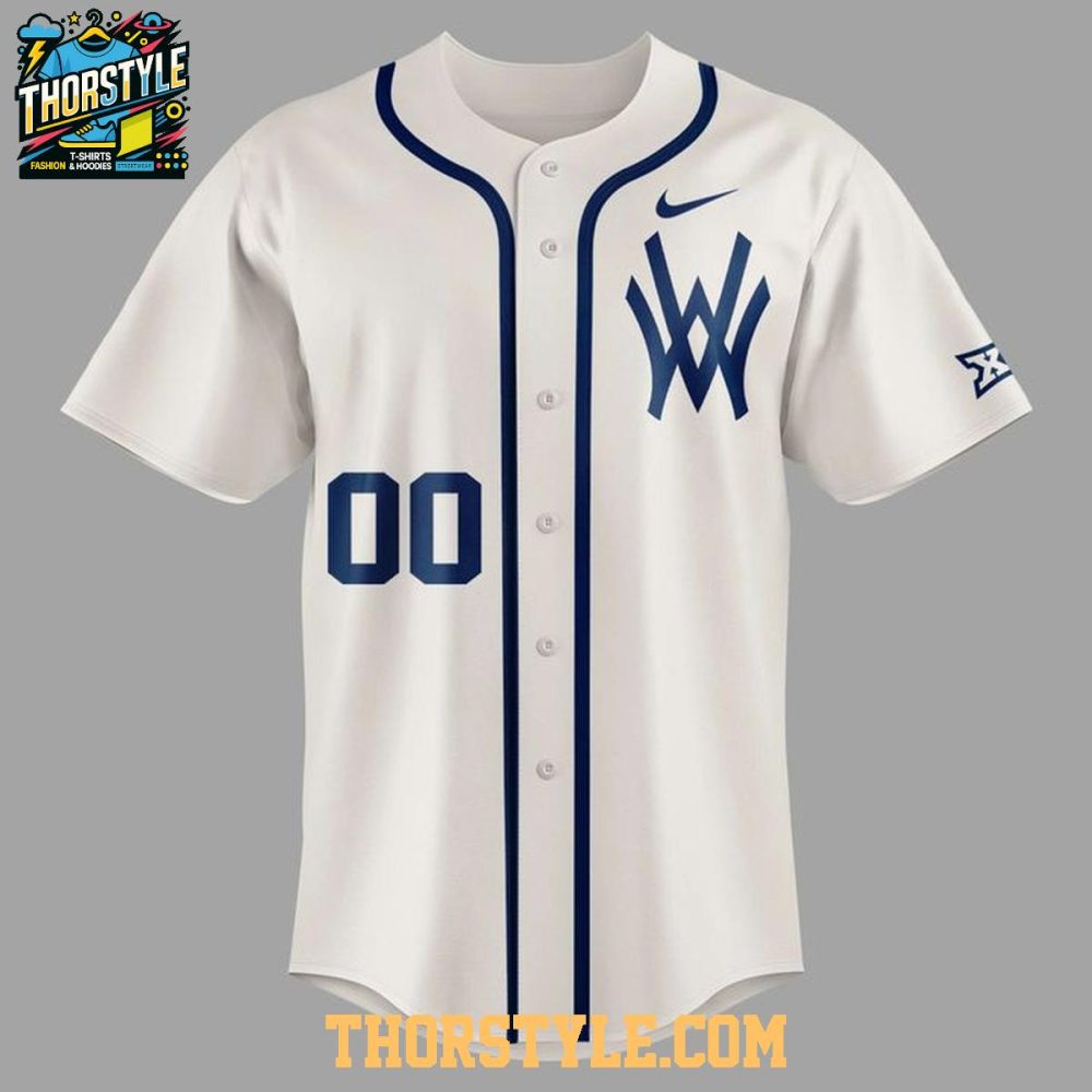 West Virginia Mountaineers Throwback Night 2026 Personalized Baseball Jersey - Image 2