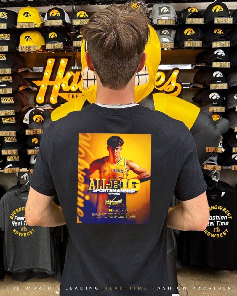 Will Tschetter All-Big Ten Sportsmanship Honoree Shirt - Image 2