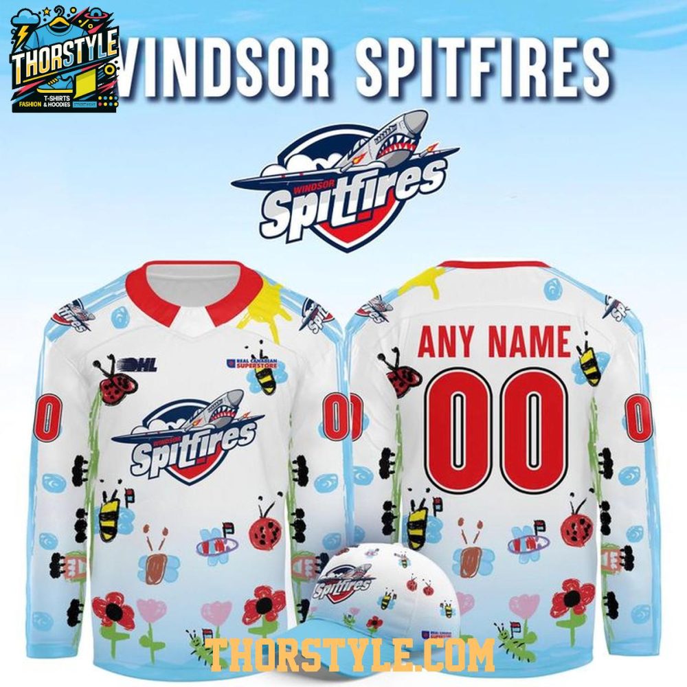 Windsor Spitfires Bomber'S Birthday Bash Night Personalized Hockey Jersey
