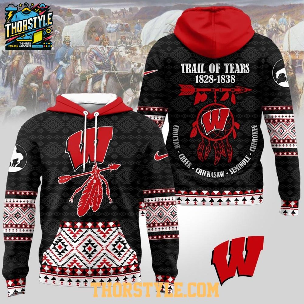 Wisconsin Badgers Native American Awareness Trail Of Tears 2025 Ncaa Hoodie
