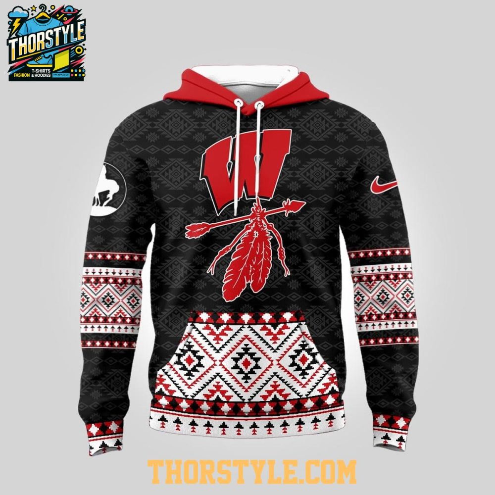 Wisconsin Badgers Native American Awareness Trail Of Tears 2025 Ncaa Hoodie - Image 2