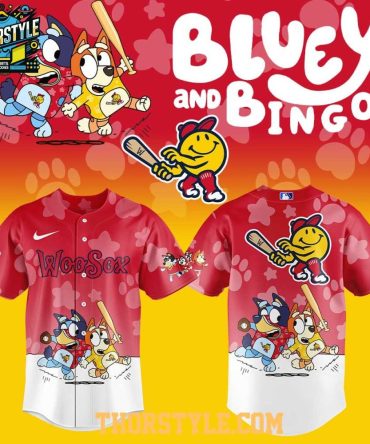 Worcester Red Sox Bluey And Bingo Anniversary 2025 Baseball Jersey