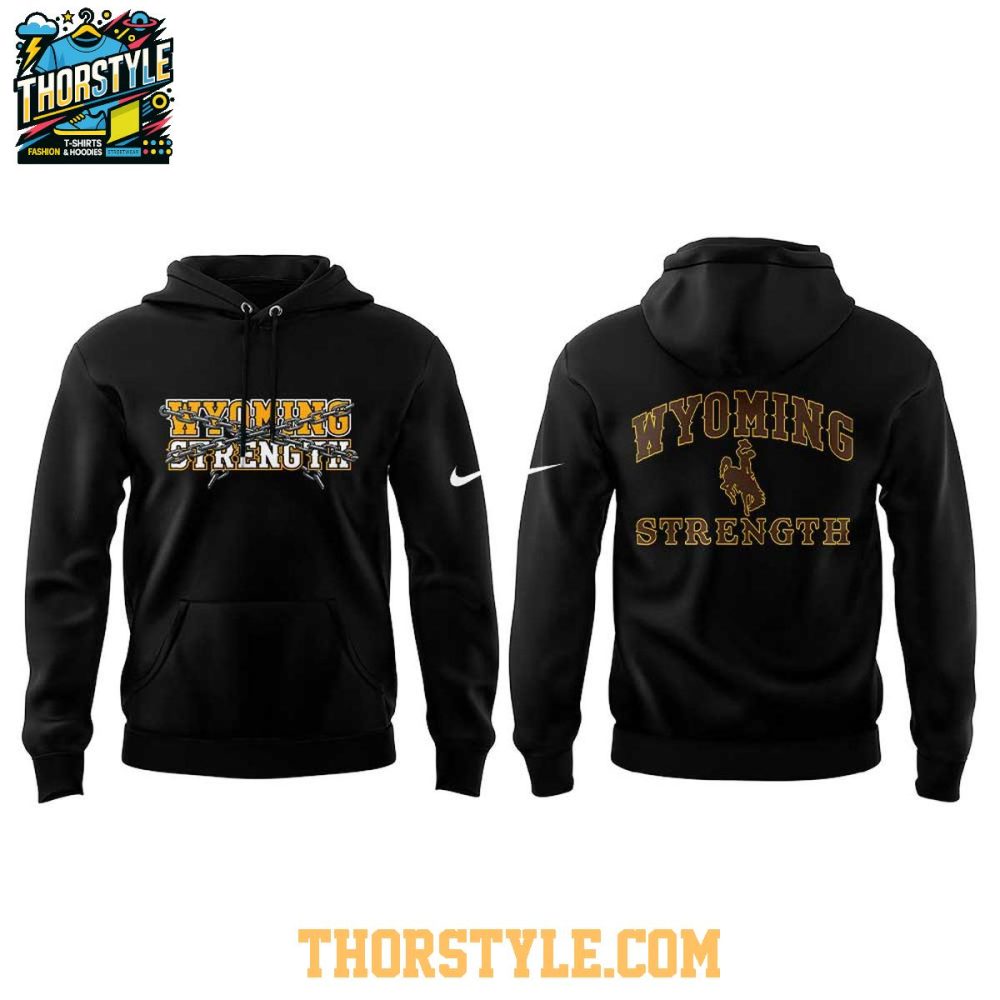 Wyoming Cowboys Strength Matchday 2025 Hoodie T-Shirt - Image 2