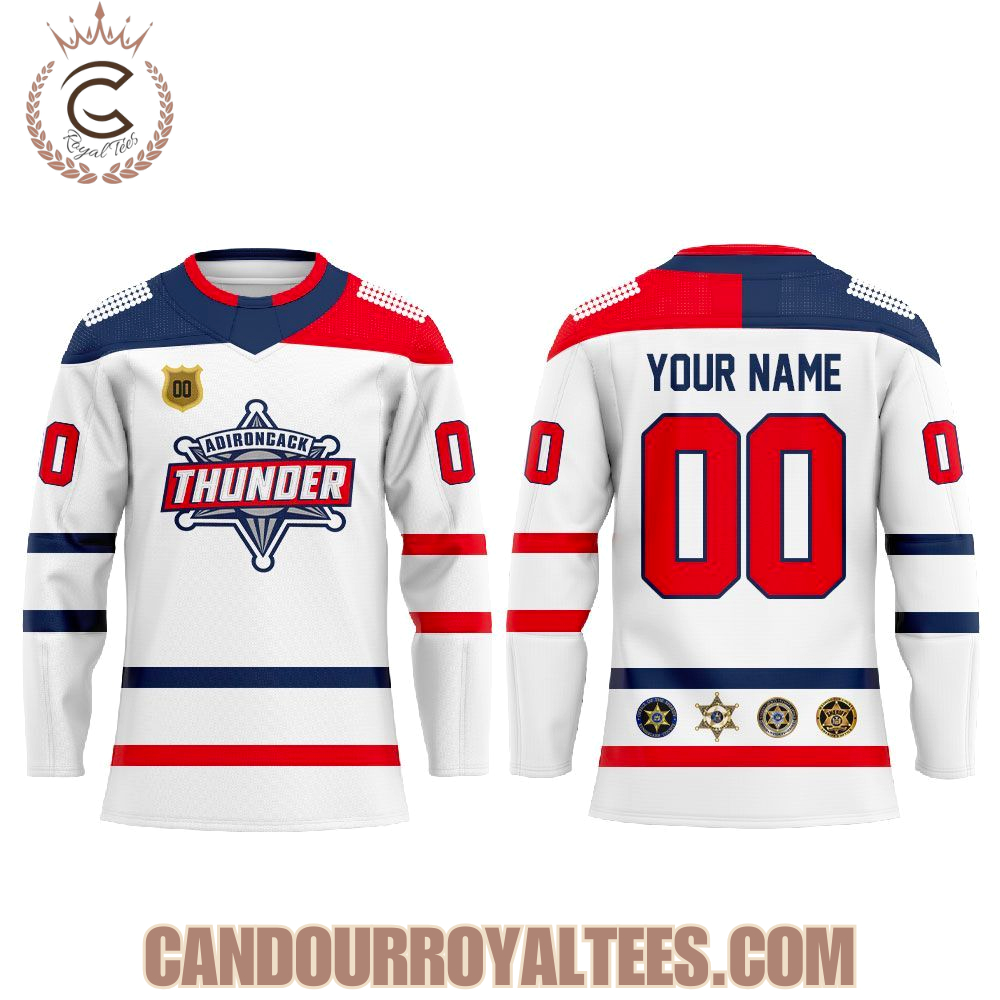 Adirondack Thunder Law Enforcement Night Hockey Jersey - Image 2