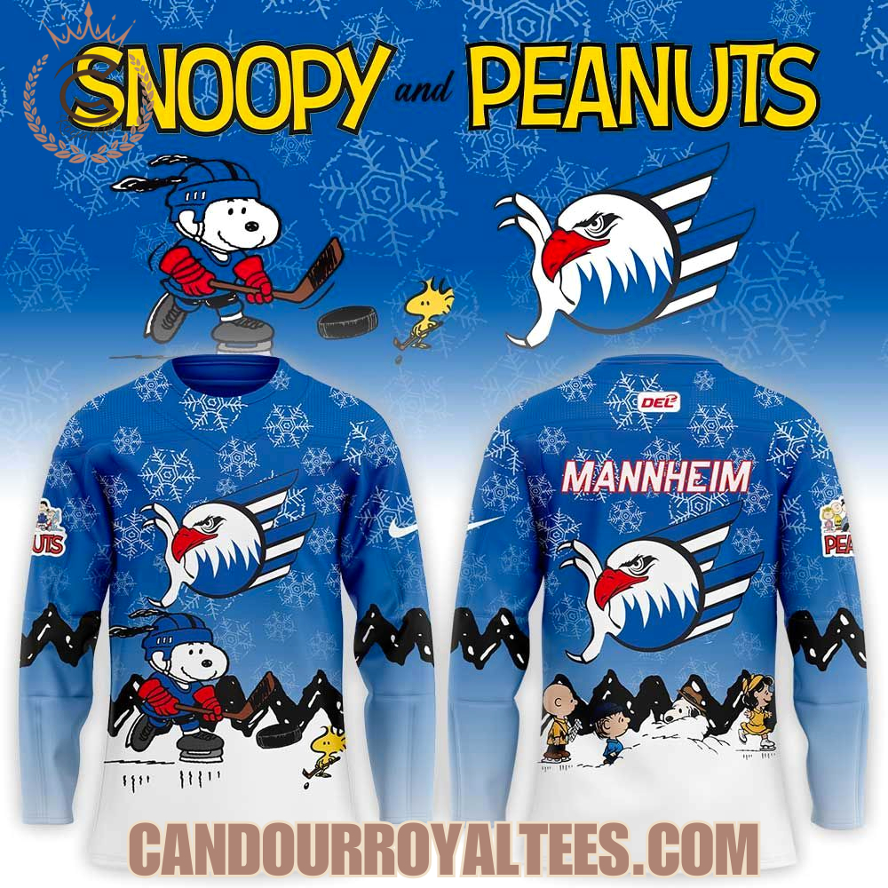 Adler Mannheim X Snoopy And Peanuts Hockey Jersey