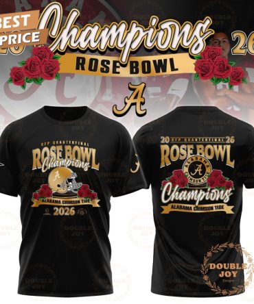 Alabama Crimson Tide Rose Bowl Champions 2026 Gold Design T-Shirt, Hoodie