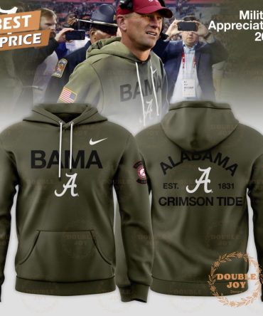 Alabama Crimson Tide X Military Appreciation Bama 2025 Hoodie