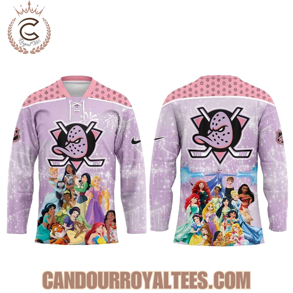 Anaheim Ducks Disney Princess Game Hockey Jersey - Image 2