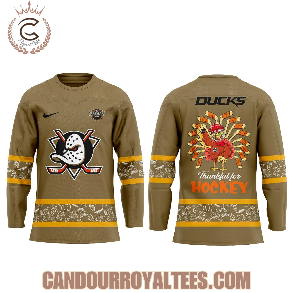 Anaheim Ducks Happy Thanksgiving 2025 Jersey - Image 2