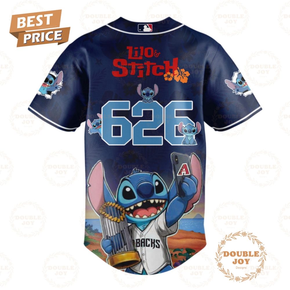 Arizona Diamondbacks 2025 Lilo And Stitch 626 Special Edition Baseball Jersey - Image 3