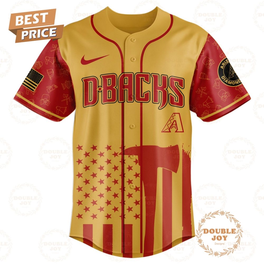 Arizona Diamondbacks Firefighter Appreciation Night 2025 Limited Edition Baseball Jersey - Image 2