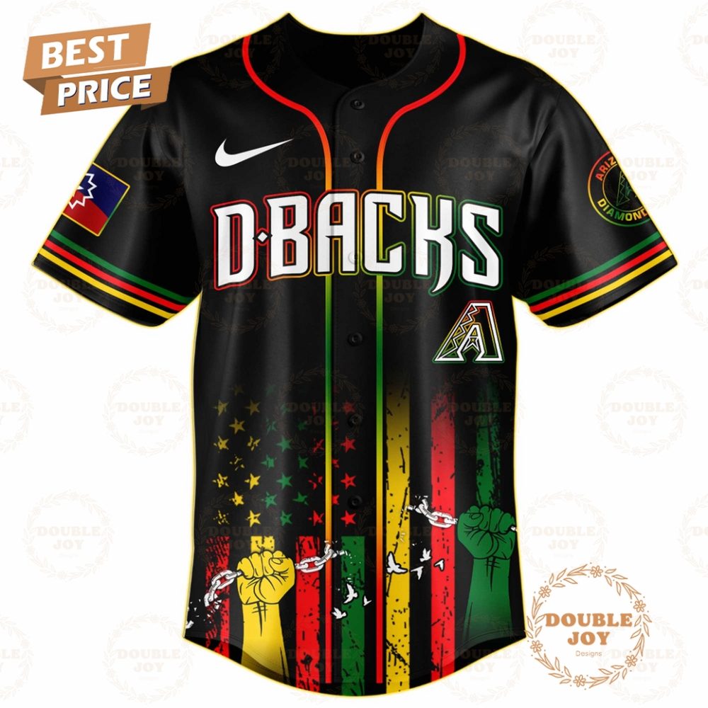 Arizona Diamondbacks Juneteenth Freedom Day 2025 Special Edition Baseball Jersey - Image 2
