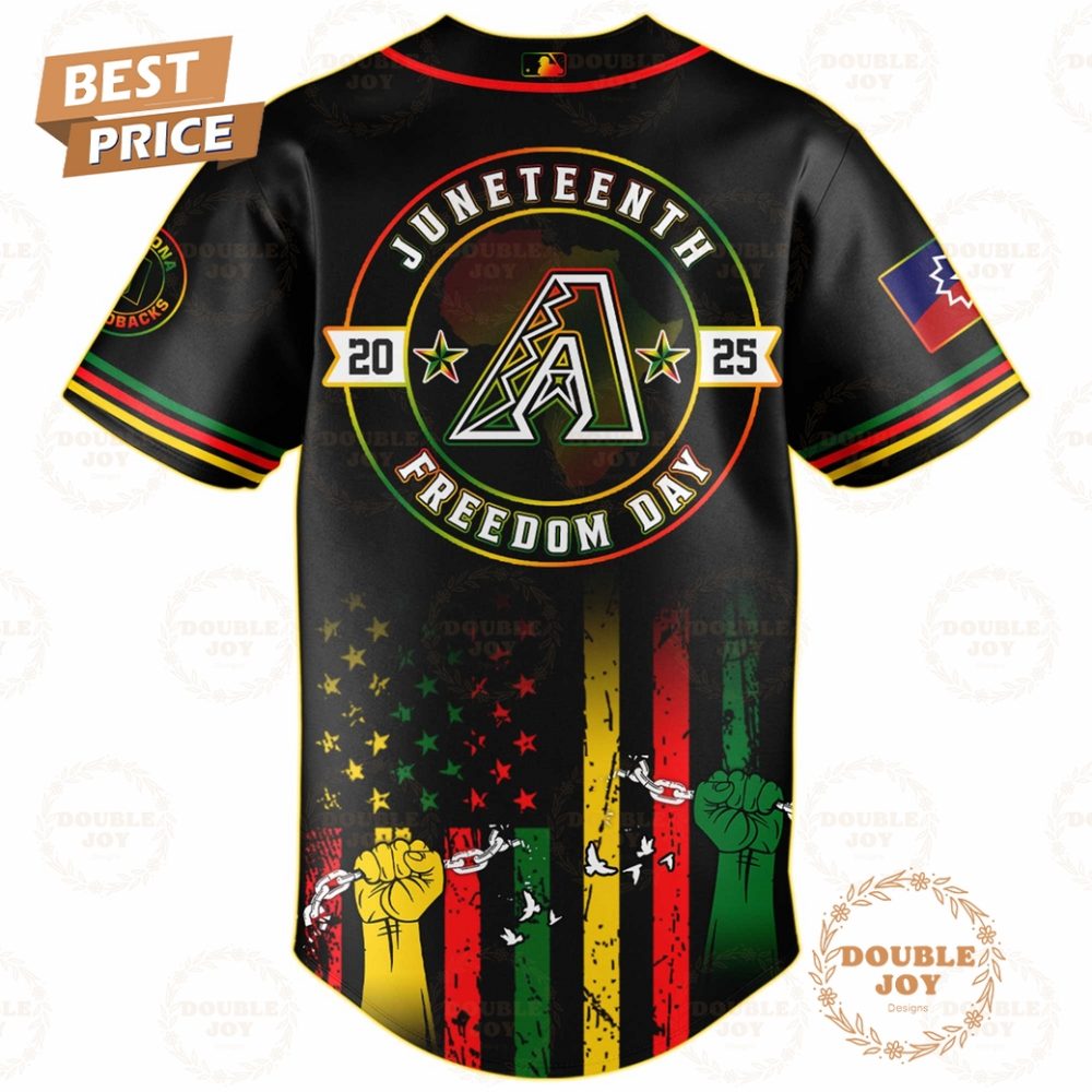 Arizona Diamondbacks Juneteenth Freedom Day 2025 Special Edition Baseball Jersey - Image 3