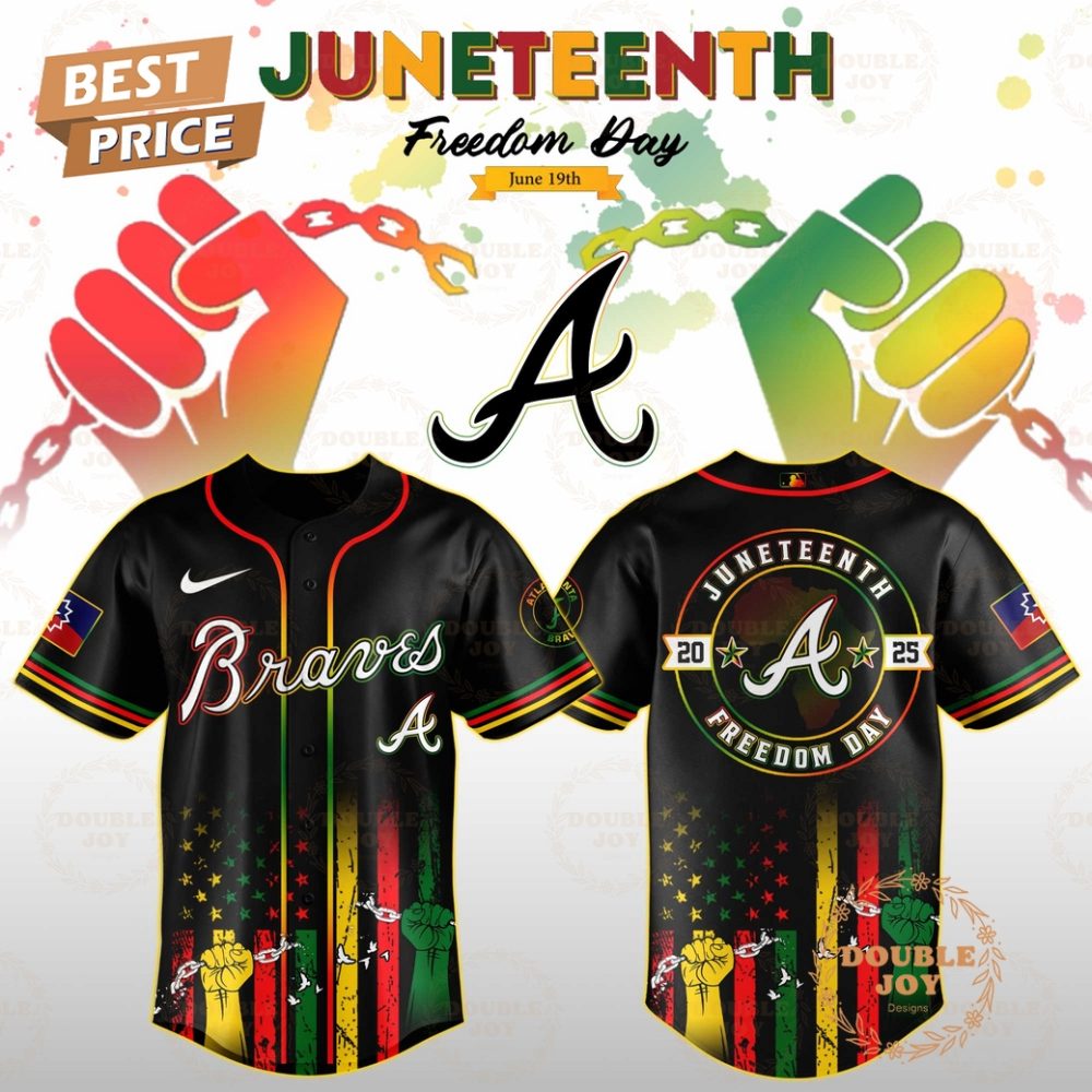 Atlanta Braves Juneteenth Freedom Day 2025 Special Edition Baseball Jersey