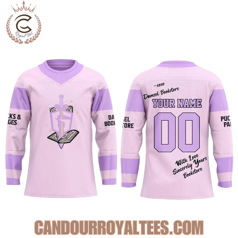 Atlanta Gladiators Pucks And Pages Night Hockey Jersey - Image 2