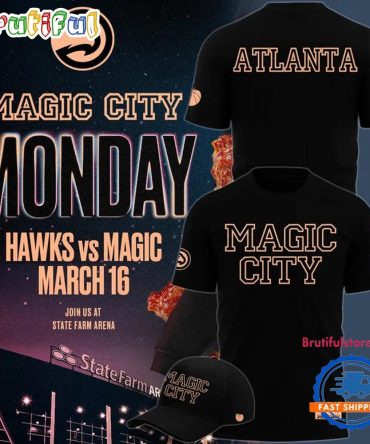 Atlanta Hawks Magic City 2026 Limited Edition Black T Shirt