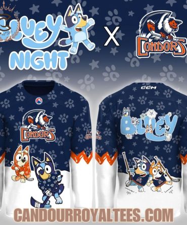 Bakersfield Condors Bluey Night Game Hockey Jersey