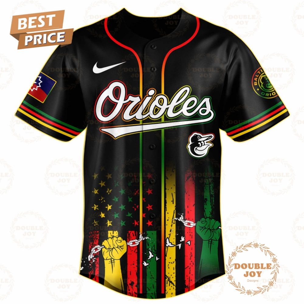 Baltimore Orioles Juneteenth Freedom Day 2025 Special Edition Baseball Jersey - Image 2