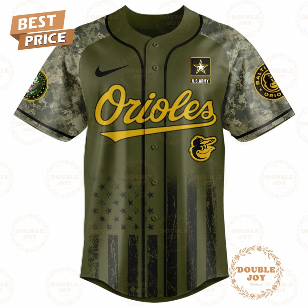 Baltimore Orioles U.S. Army'S 250Th Limited Edition Baseball Jersey - Image 2