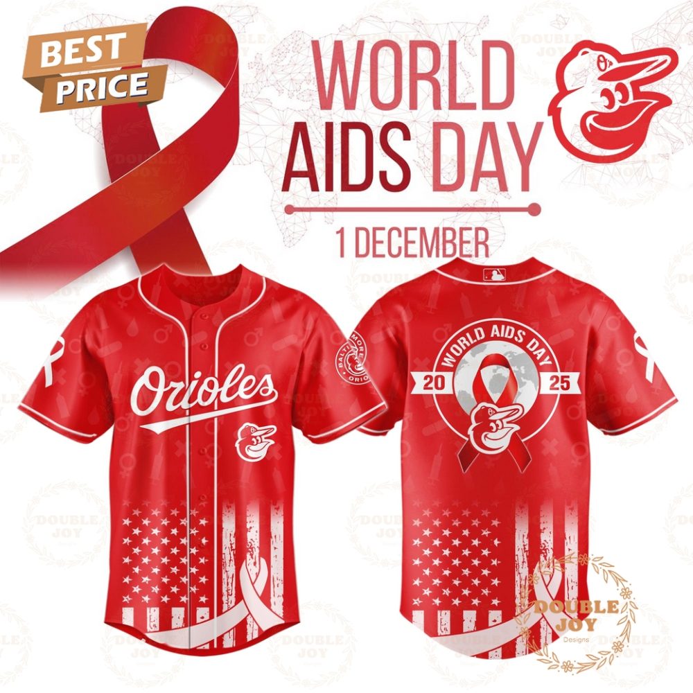 Baltimore Orioles X World Aids Day Special Edition Baseball Jersey