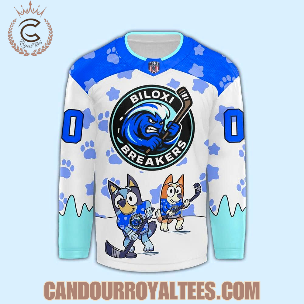 Biloxi Breakers X Bluey Day 2025 Hockey Jersey - Image 2
