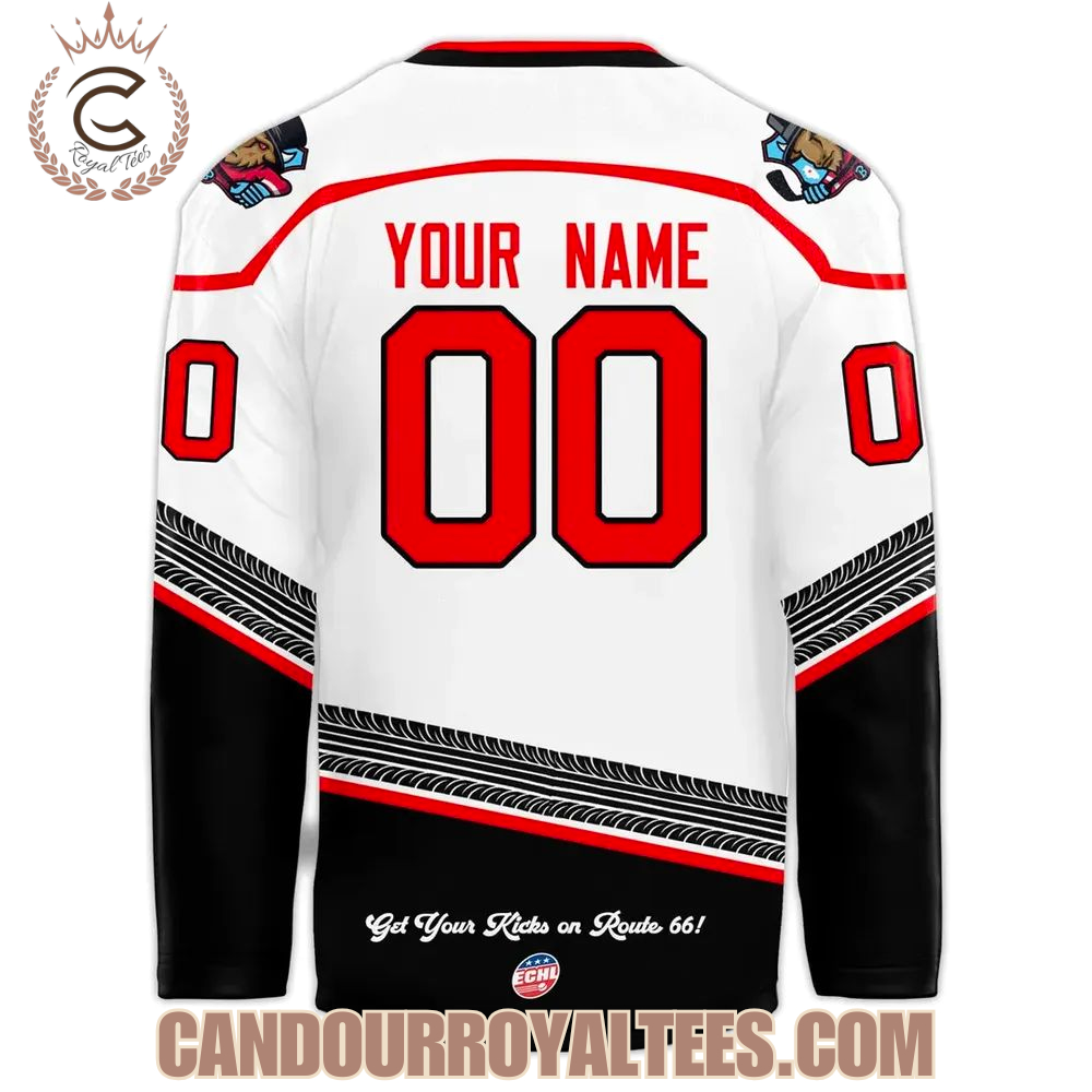 Bloomington Bison Honoring The Centennial Of Route 66 Jersey - Image 3