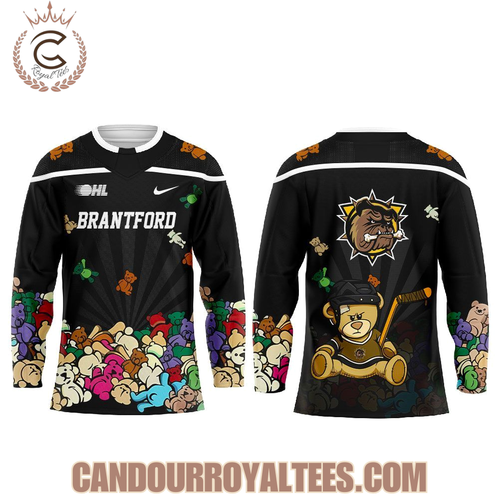 Brantford Bulldogs Teddy Bear Toss Night Jersey - Image 2