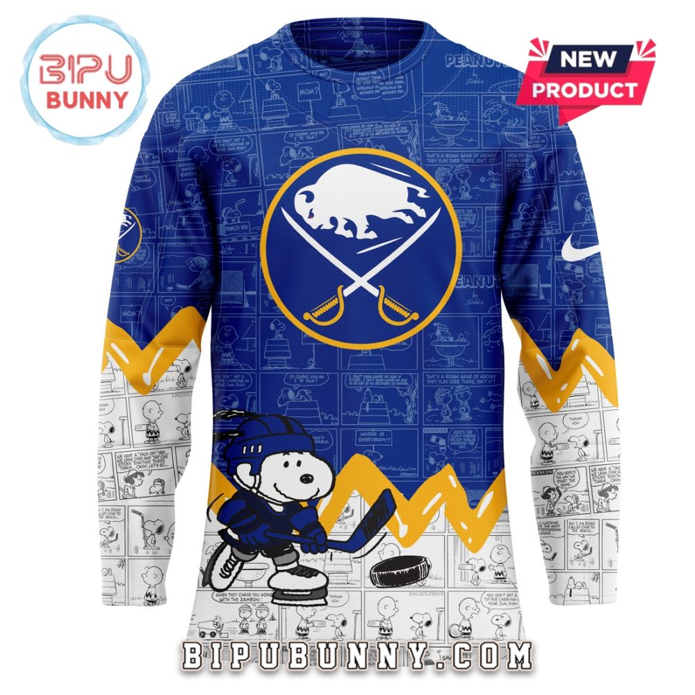 Buffalo Sabres Peanuts Night 2025 Hockey Jersey - Image 2