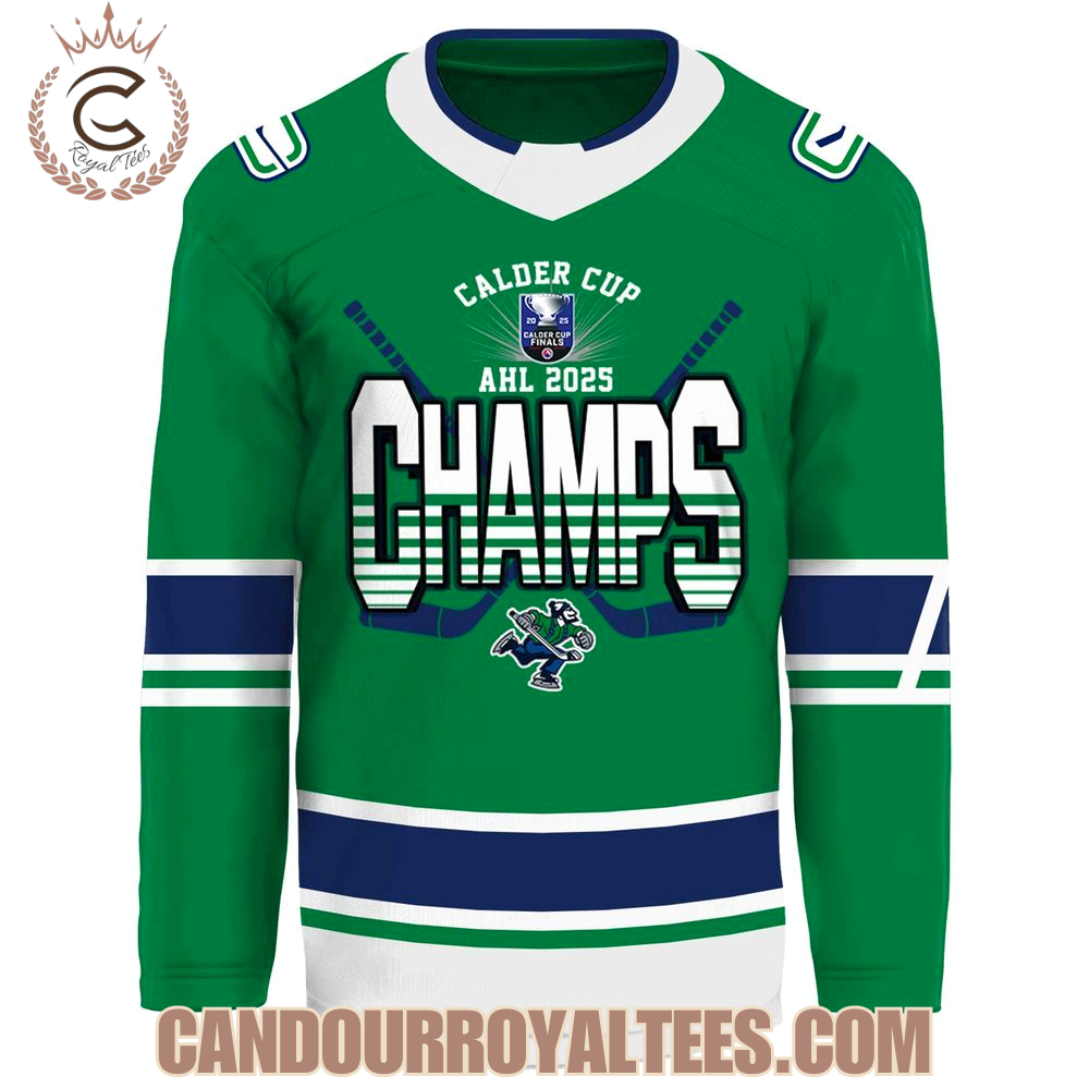 Calder Cup 2025 Champions Abbotsford Canucks Hockey Jersey - Image 2