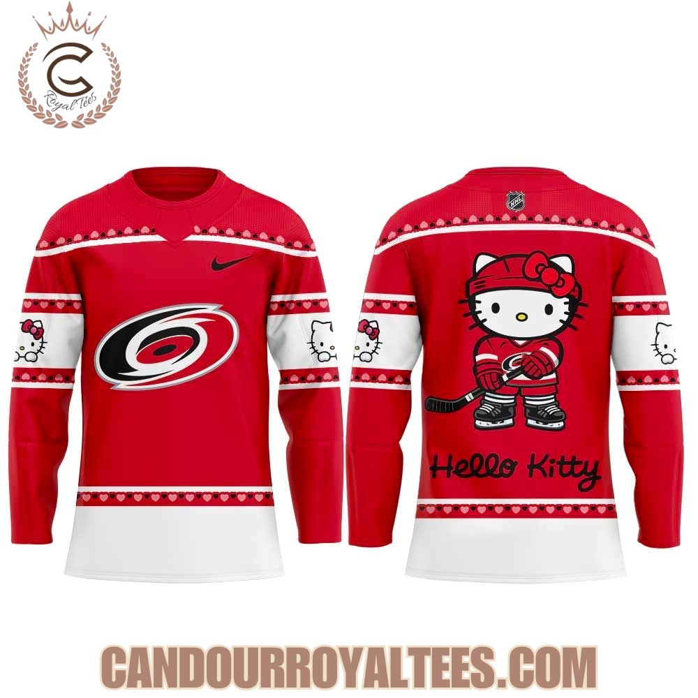 Carolina Hurricanes Hello Kitty Night 2026 Hockey Jersey - Image 2