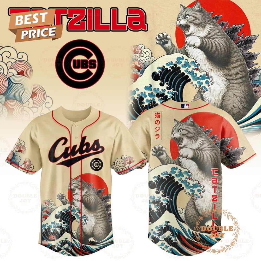 Chicago Cubs Catzilla 2025 Japan Limited Edition Baseball Jersey
