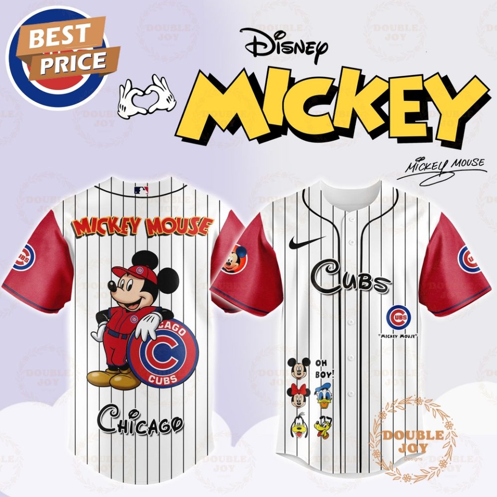 Chicago Cubs Disney Mickey Mouse 2025 Limited Edition Baseball Jersey