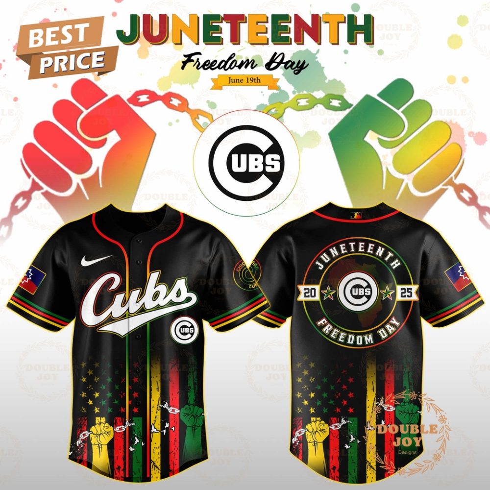 Chicago Cubs Juneteenth Freedom Day 2025 Special Edition Baseball Jersey