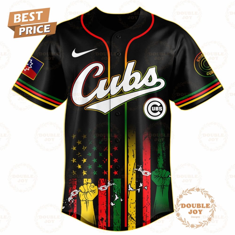 Chicago Cubs Juneteenth Freedom Day 2025 Special Edition Baseball Jersey - Image 2