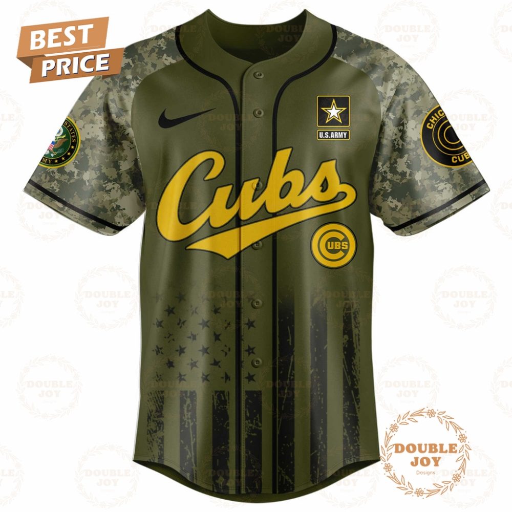 Chicago Cubs U.S. Army'S 250Th Limited Edition Baseball Jersey - Image 2