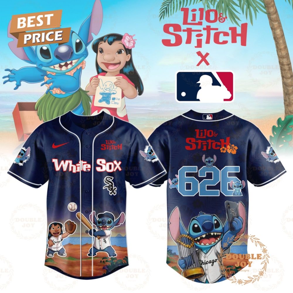 Chicago White Sox 2025 Lilo And Stitch 626 Special Edition Baseball Jersey