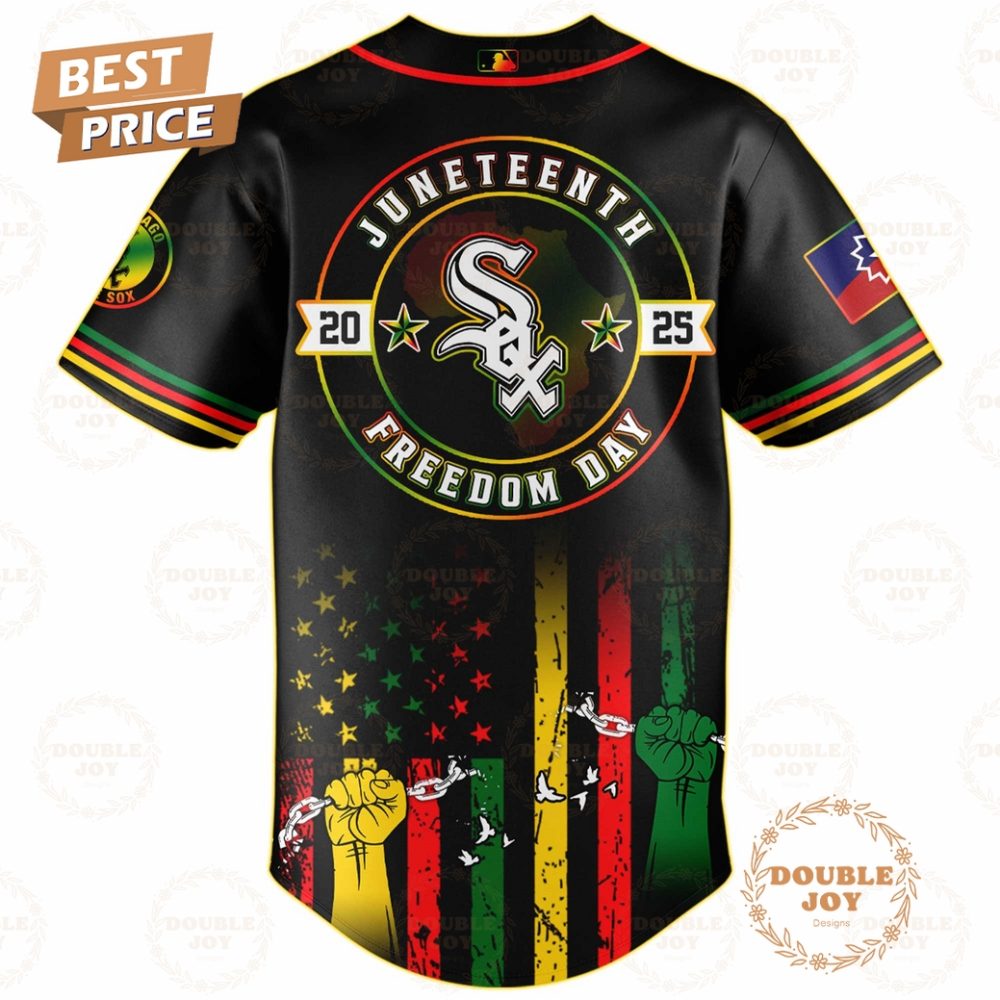 Chicago White Sox Juneteenth Freedom Day 2025 Special Edition Baseball Jersey - Image 3