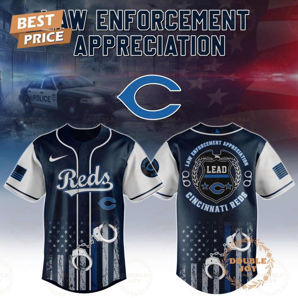 Cincinnati Reds Law Enforcement Appreciation Day 2025 Special Edition Baseball Jersey
