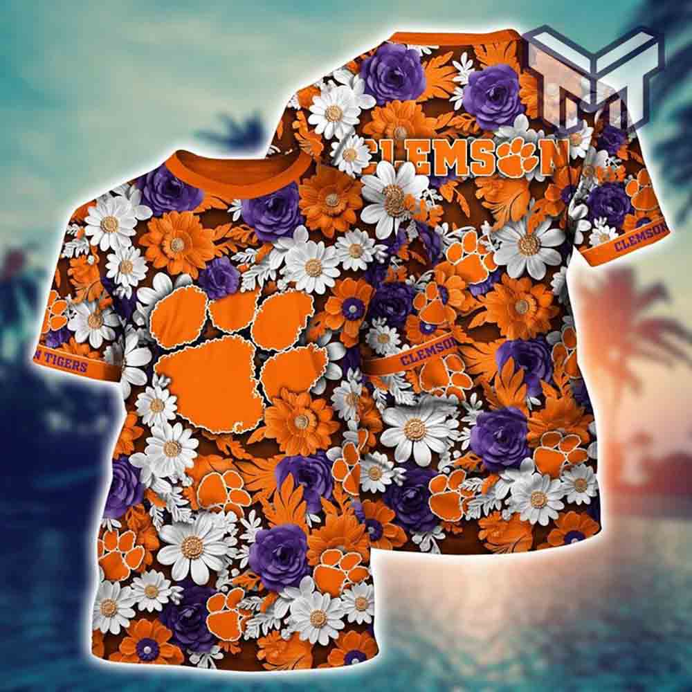 Clemson Ncaa All Over 3D Printed Shirts