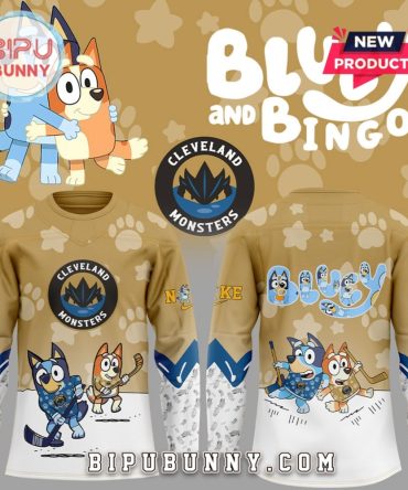 Cleveland Monsters Bluey And Bingo Hockey Jersey