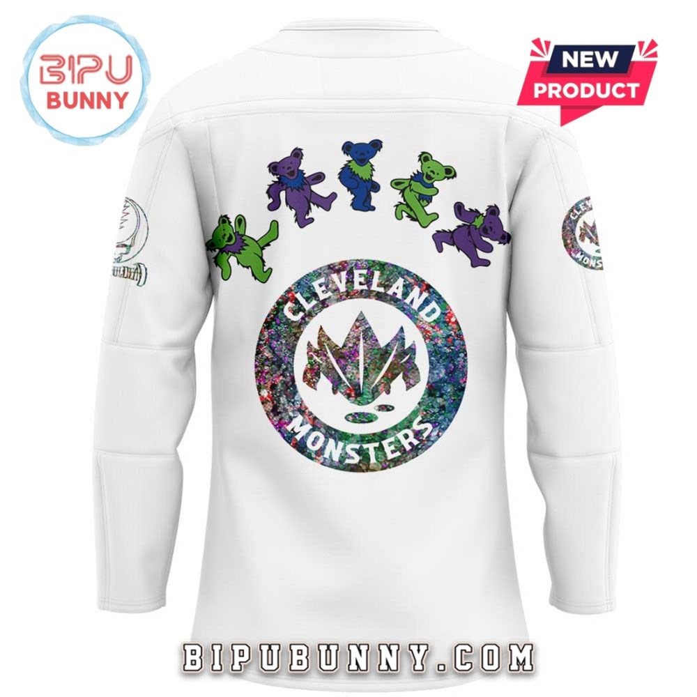 Cleveland Monsters Grateful Dead Night Hockey Jersey - Image 3