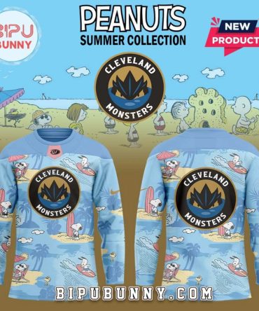 Cleveland Monsters Peanuts Summer Hockey Jersey
