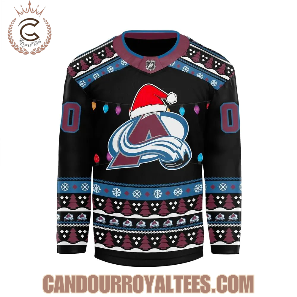 Colorado Avalanche 2025 Merry Christmas Jersey - Image 2