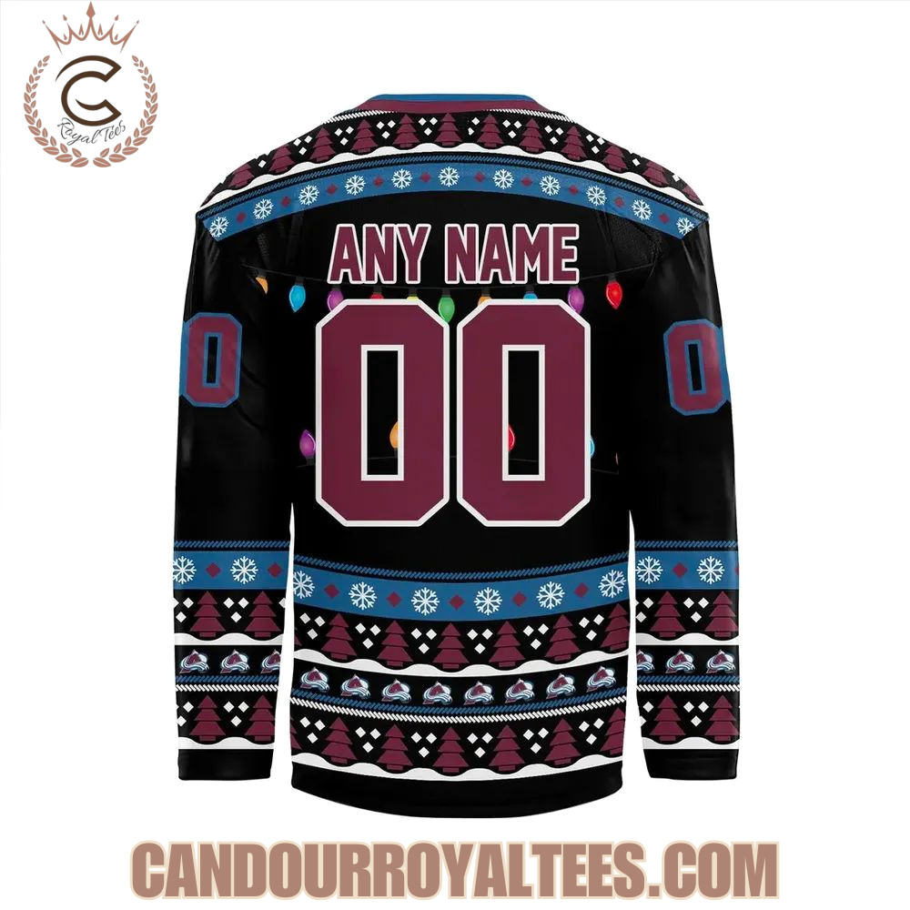 Colorado Avalanche 2025 Merry Christmas Jersey - Image 3