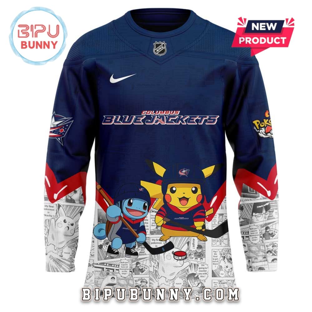 Columbus Blue Jackets X Pokémon Hockey Jersey - Image 2