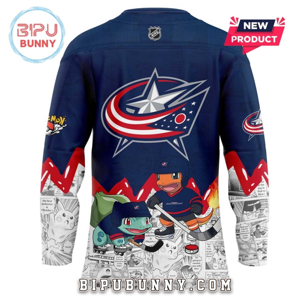 Columbus Blue Jackets X Pokémon Hockey Jersey - Image 3
