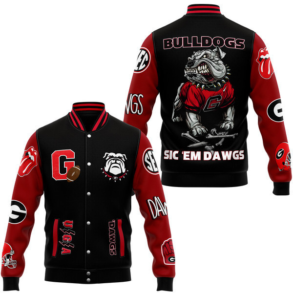 Georgia Bulldogs Ncaa New Bomber Baseball Jacket For Fan