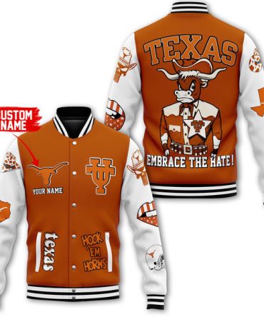 Texas Longhorns Ncaa New Bomber Baseball Jacket For Fan